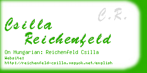 csilla reichenfeld business card